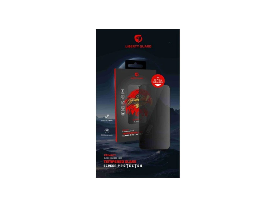 Liberty Guard 2.5D Privacy Glass for iPhone 16 Pro Max - Qatar Liberty Guard 2.5D Privacy Glass for iPhone 16 Pro Max - Qatar